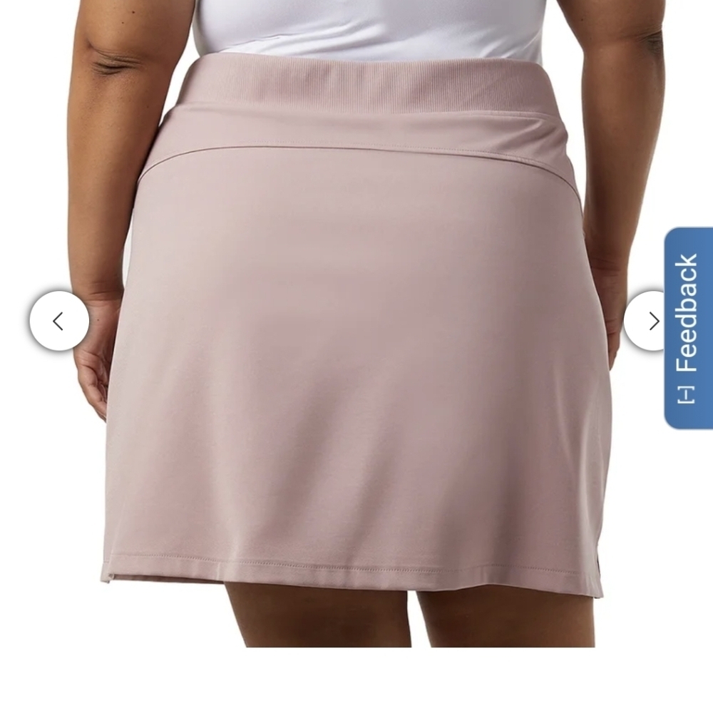 32 Degrees Cool Pink Skort Dusty Rose Golf Active Skirt/Shorts Plus Size XXL NWT - Picture 3 of 12